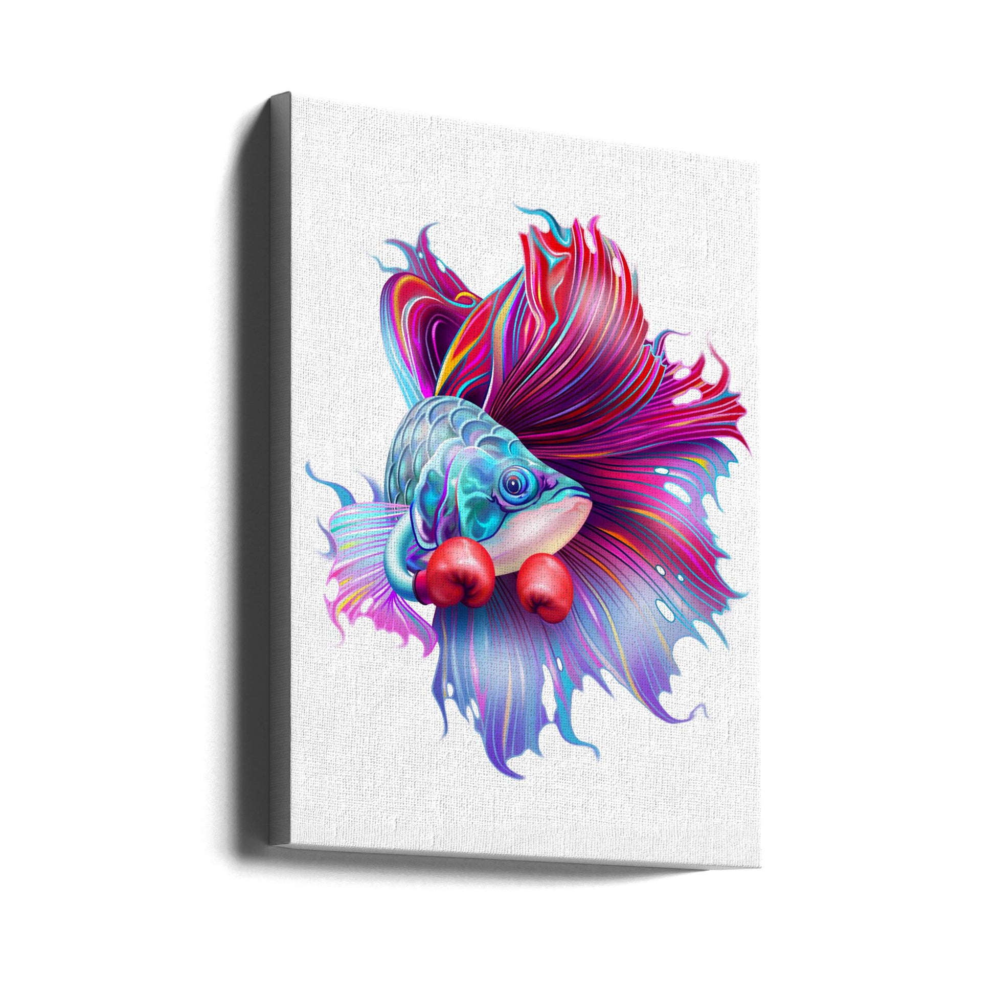 Fighting Fish by Adam Lawless | Colorful Fighter Fish, Large Canvas Wall Art Print | Artsy Earth