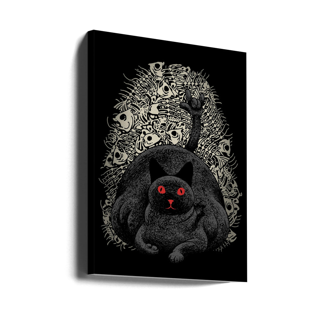 Possessed Cat Art by Adam Lawless | Dark Demon Pet, Large Canvas Wall Art Print | Artsy Earth