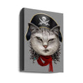 Pirate Cat by Adam Lawless | Funny Cat Portrait, Large Canvas Wall Art Print | Artsy Earth