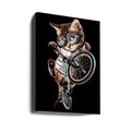 BMX Cat by Adam Lawless | Action Sports Animal, Large Canvas Wall Art Print | Artsy Earth