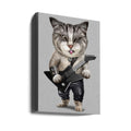 Heavy Metal Cat by Adam Lawless | Rock Band Animal, Large Canvas Wall Art Print | Artsy Earth