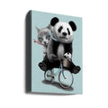 best friends go riding by Adam Lawless | Cute Animal Friends, Large Canvas Wall Art Print | Artsy Earth