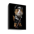 Hockey Cat Player by Adam Lawless | Funny Cat Hockey, Large Canvas Wall Art Print | Artsy Earth