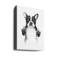 Censored Dog by Balazs Solti | Funny Dog Illustration, Large Canvas Wall Art Print | Artsy Earth