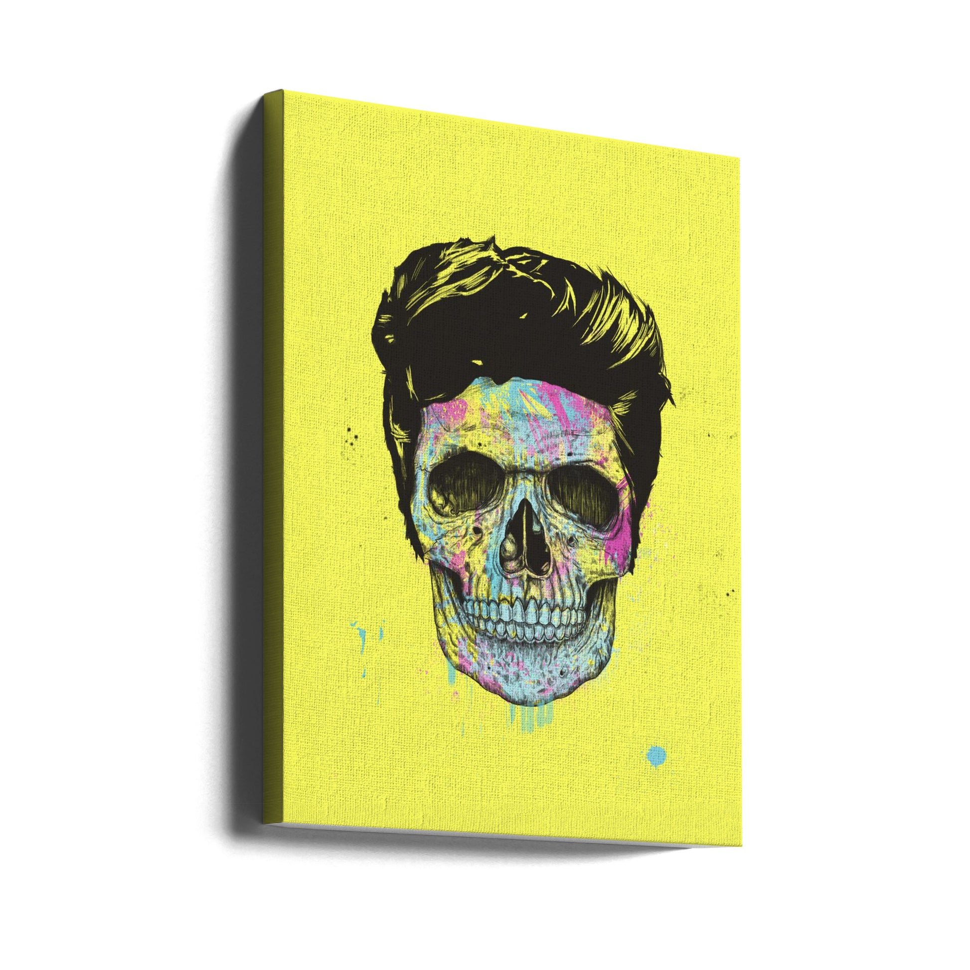 Color Your Skull by Balazs Solti | Pop Art Skull, Large Canvas Wall Art Print | Artsy Earth