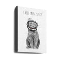 I Need More Space by Balazs Solti | Funny Cat Astronaut, Large Canvas Wall Art Print | Artsy Earth