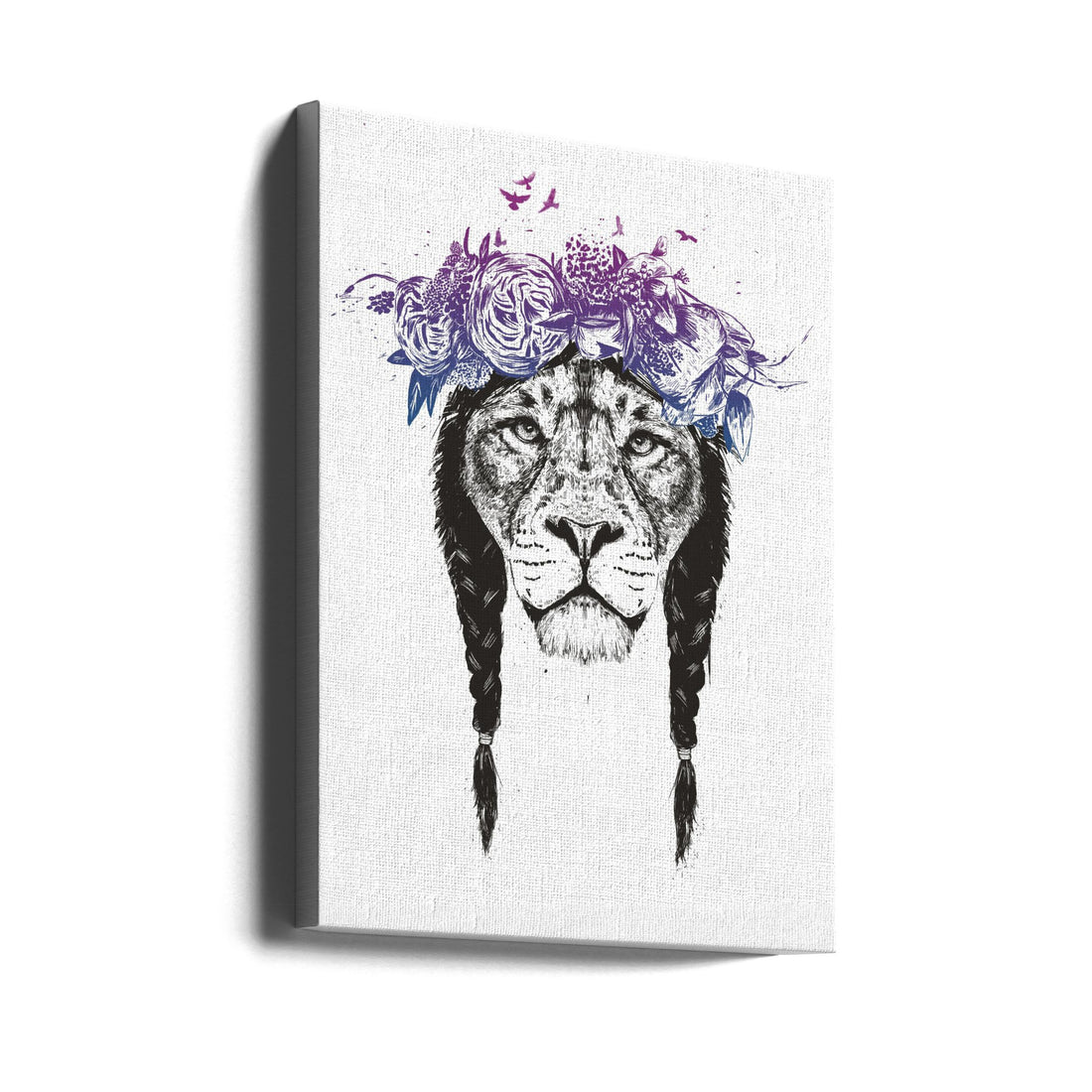 King of Lions by Balazs Solti | Wildlife Animal Portrait, Large Canvas Wall Art Print | Artsy Earth