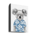 Summer Koala by Balazs Solti | Cute Animal Illustration, Large Canvas Wall Art Print | Artsy Earth