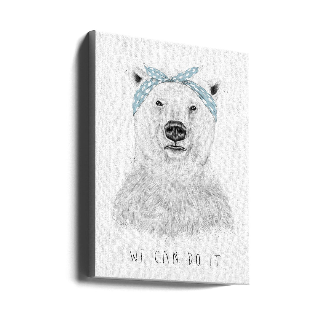 We Can Do It by Balazs Solti | Polar Bear Portrait, Large Canvas Wall Art Print | Artsy Earth