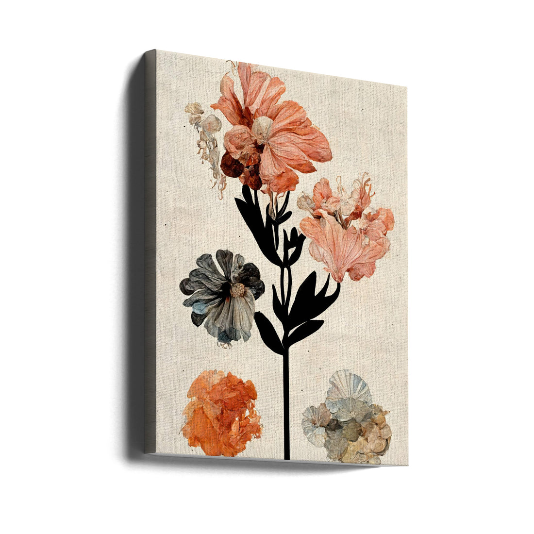 Floral Abstract by Treechild | Pastel Botanical Art, Large Canvas Wall Art Print | Artsy Earth