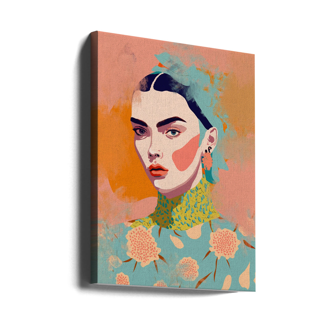 Fashion Moments by Treechild | Contemporary Fashion Portrait, Large Canvas Wall Art Print | Artsy Earth