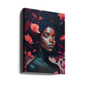 Goddess Of The Flowers by Treechild | African Queen Portrait, Large Canvas Wall Art Print | Artsy Earth