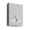 Snow Fox by Treechild | Winter Wildlife Nature, Large Canvas Wall Art Print | Artsy Earth