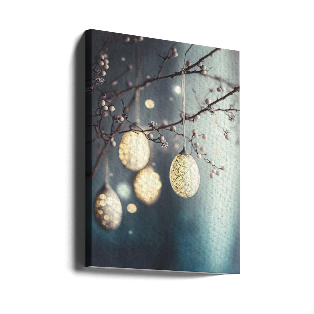 Glowing Easter Eggs by Treechild | Decorative Easter Eggs, Large Canvas Wall Art Print | Artsy Earth