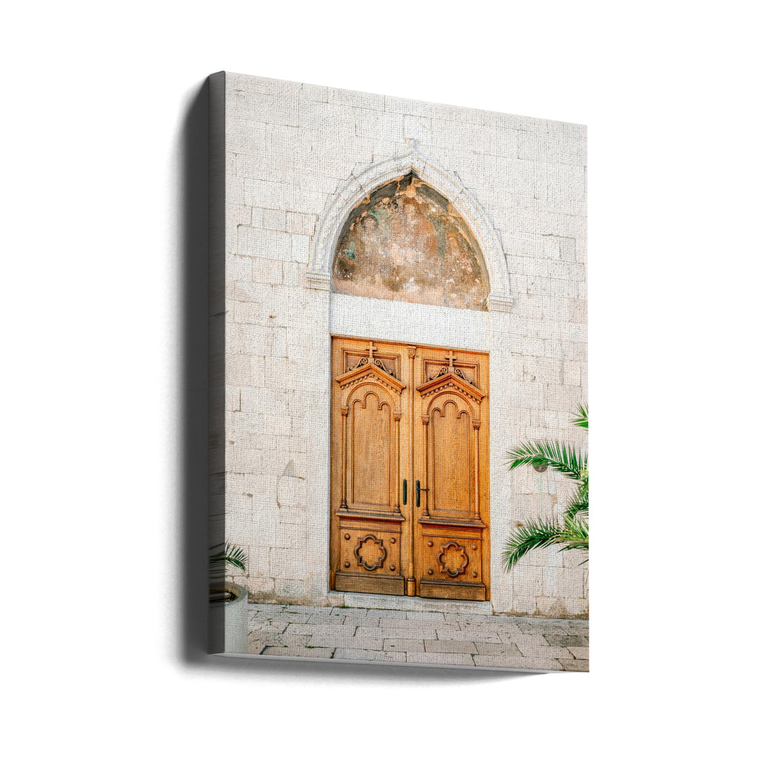 Croatian Door by Raisa Zwart | Urban Architecture Entrance, Large Canvas Wall Art Print | Artsy Earth