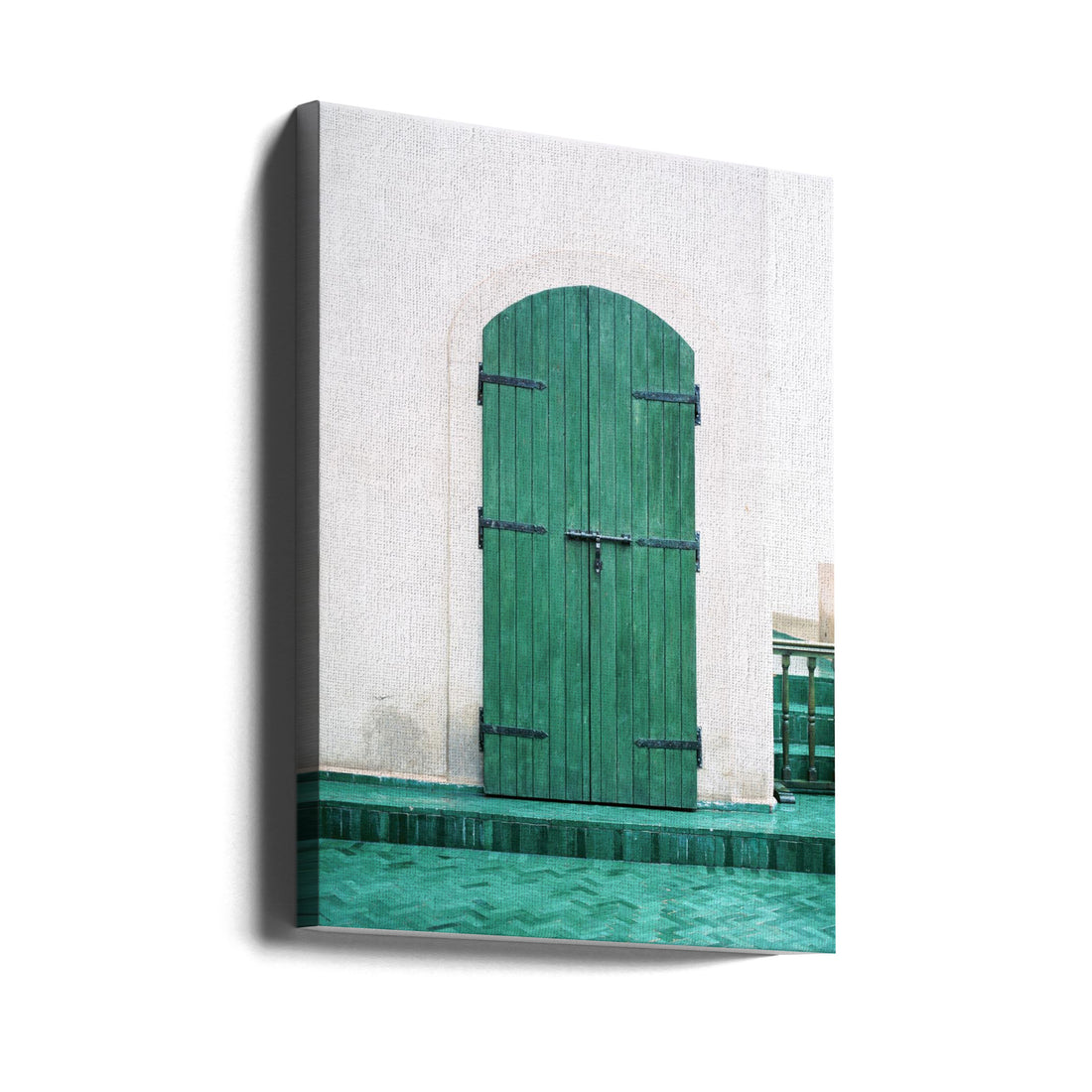 Marrakesh Green Door by Raisa Zwart | Moroccan Architecture Entrance, Large Canvas Wall Art Print | Artsy Earth