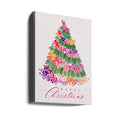 Floral Christmas Tree by Rosana Laiz Blursbyai | Watercolor Christmas Tree, Large Canvas Wall Art Print | Artsy Earth