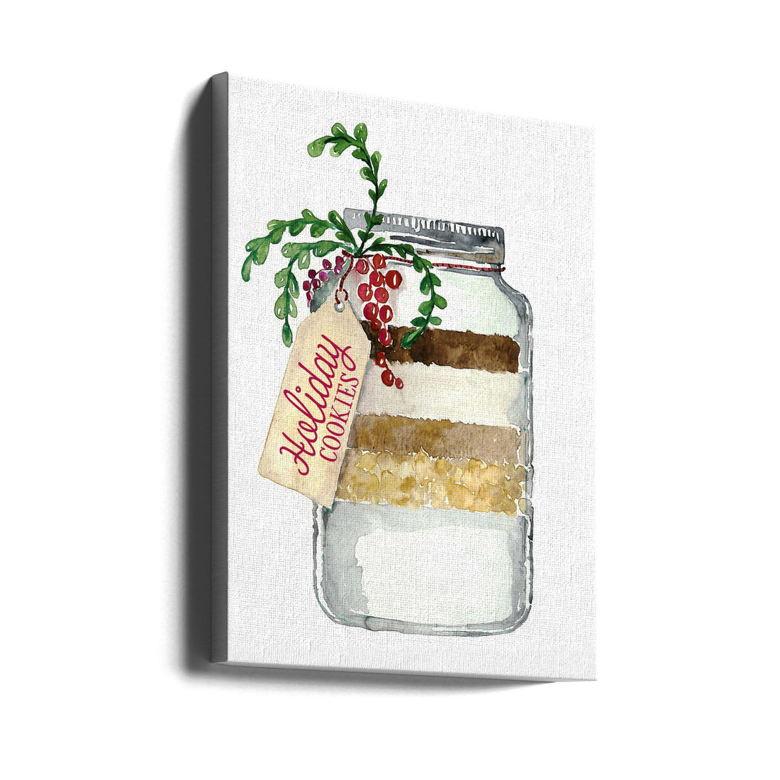 Holiday Cookie Jar by Rosana Laiz Blursbyai | Christmas Gift Jar, Large Canvas Wall Art Print | Artsy Earth