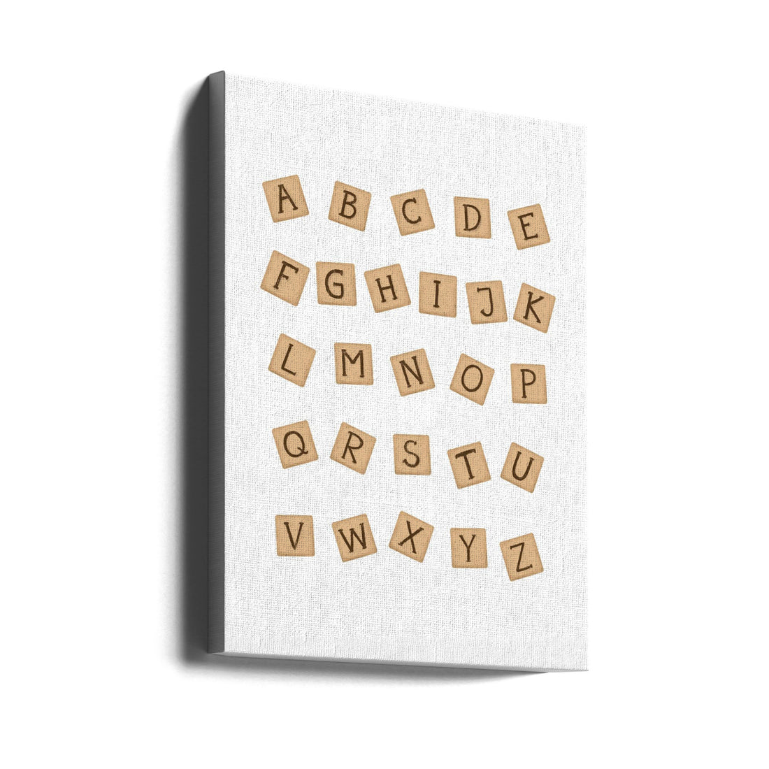 Wooden Blocks ABC by Aminah Eleonora | Educational Alphabet Toys, Large Canvas Wall Art Print | Artsy Earth