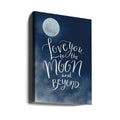 To the Moon by Aminah Eleonora | Night Sky Romance, Large Canvas Wall Art Print | Artsy Earth