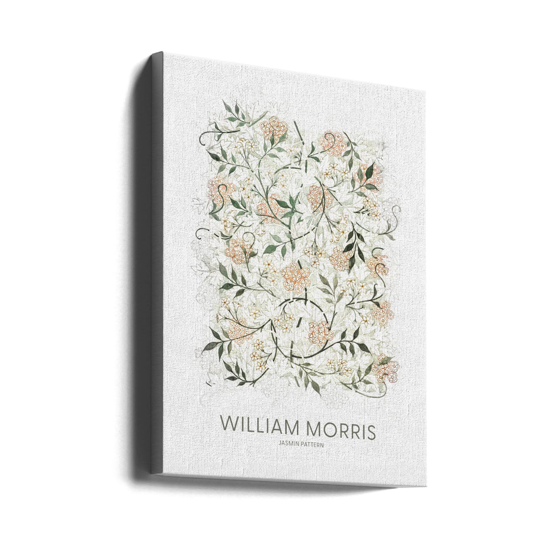 Jasmine Botanical by William Morris | Vintage Floral Pattern, Large Canvas Wall Art Print | Artsy Earth