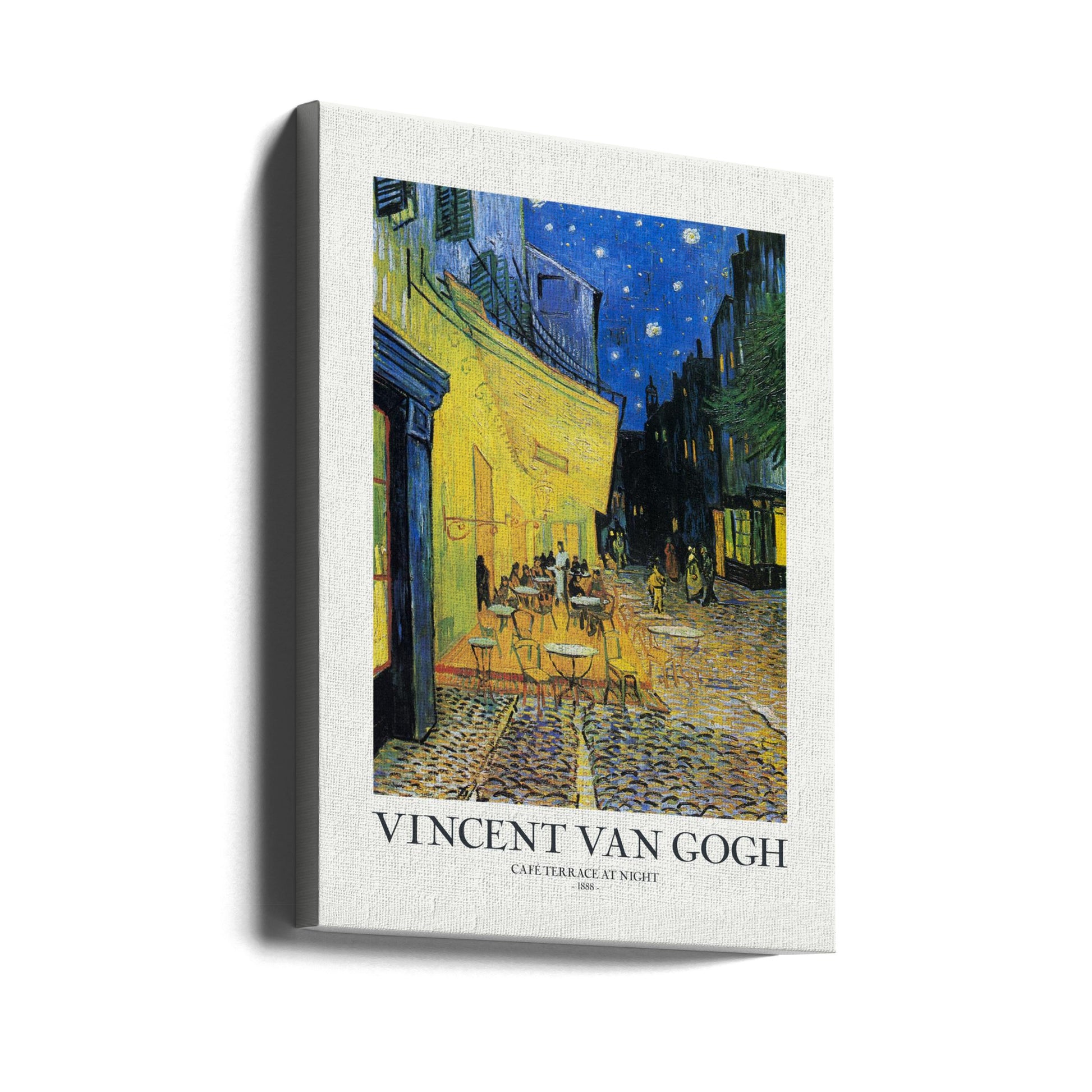 Cafe Terrace At Night by Vincent Van Gogh | Van Gogh Oil Painting, Large Canvas Wall Art Print | Artsy Earth