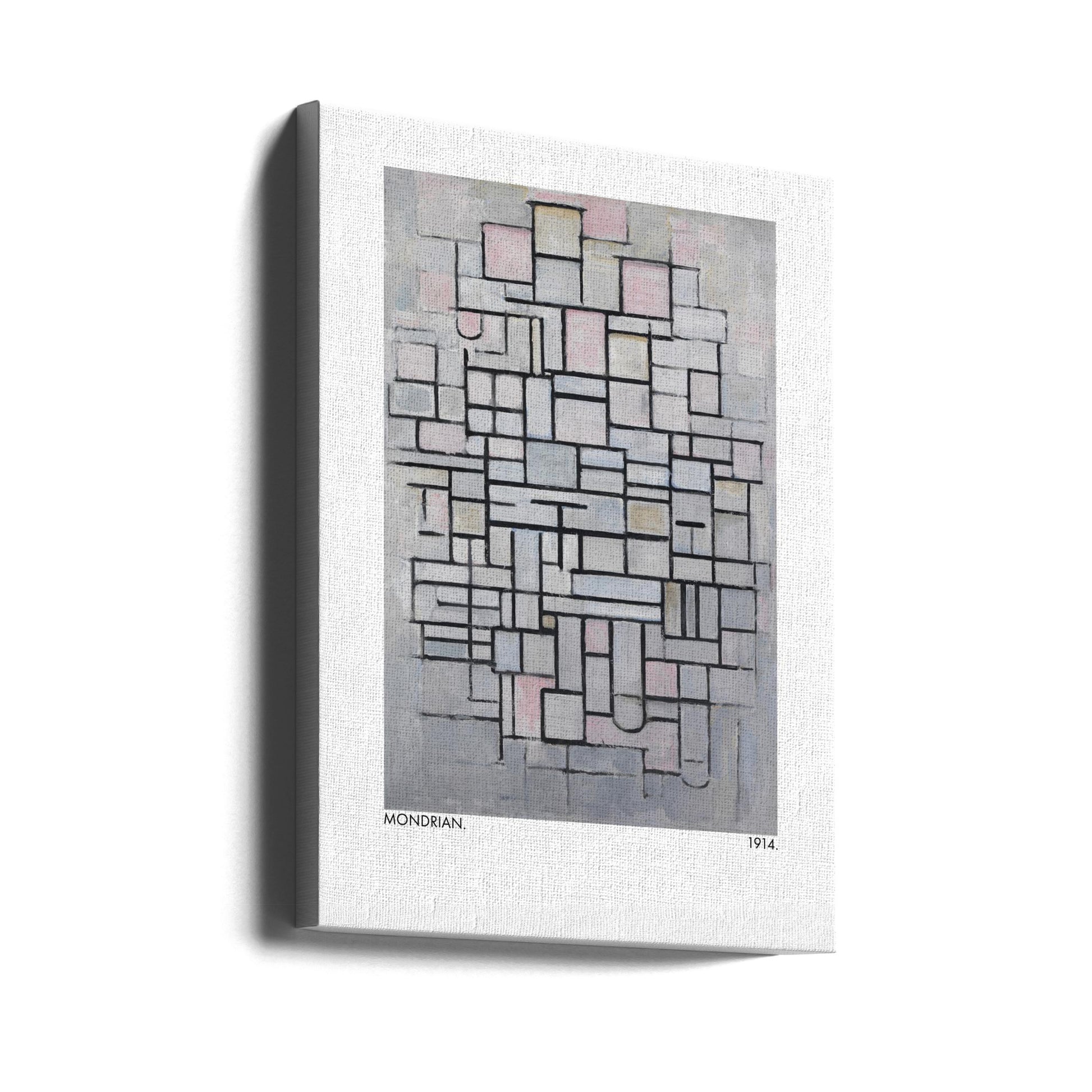 Composition No IV by Piet Mondrian | Abstract Line Art, Large Canvas Wall Art Print | Artsy Earth