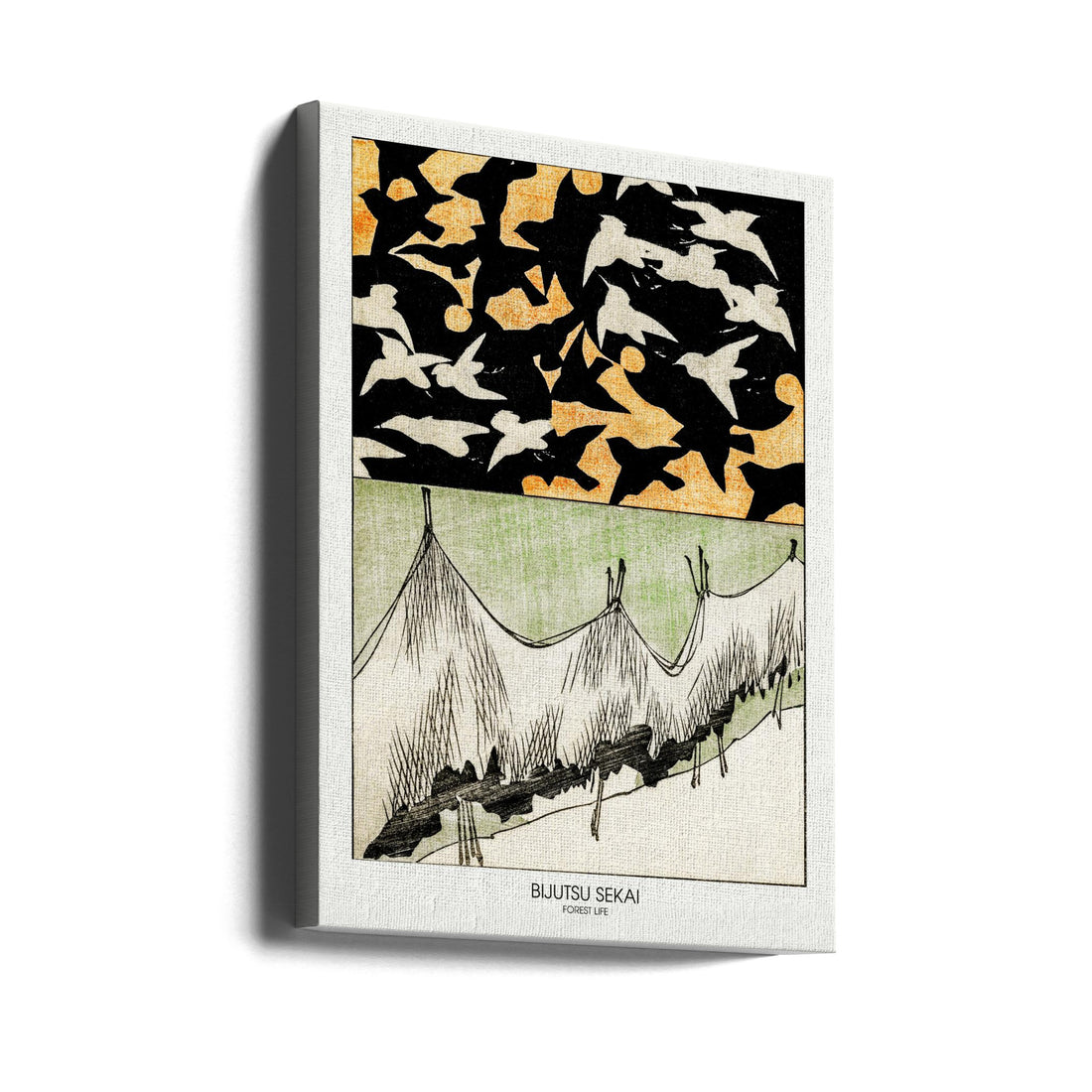 Forest Life by Bijutsu Sekai | Japanese Forest Landscape, Large Canvas Wall Art Print | Artsy Earth