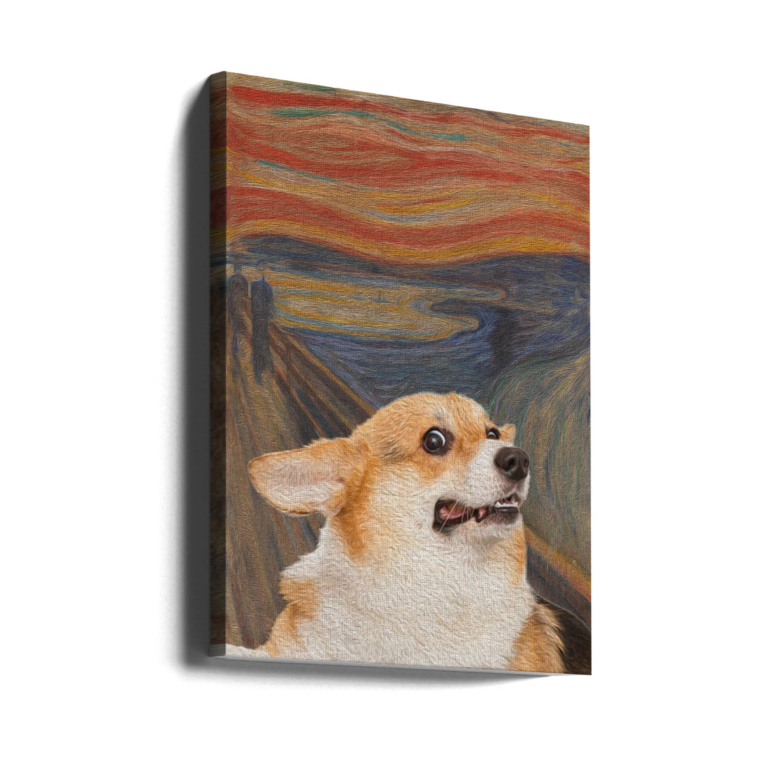 The Woof by Artelele | Funny Dog Portrait, Large Canvas Wall Art Print | Artsy Earth