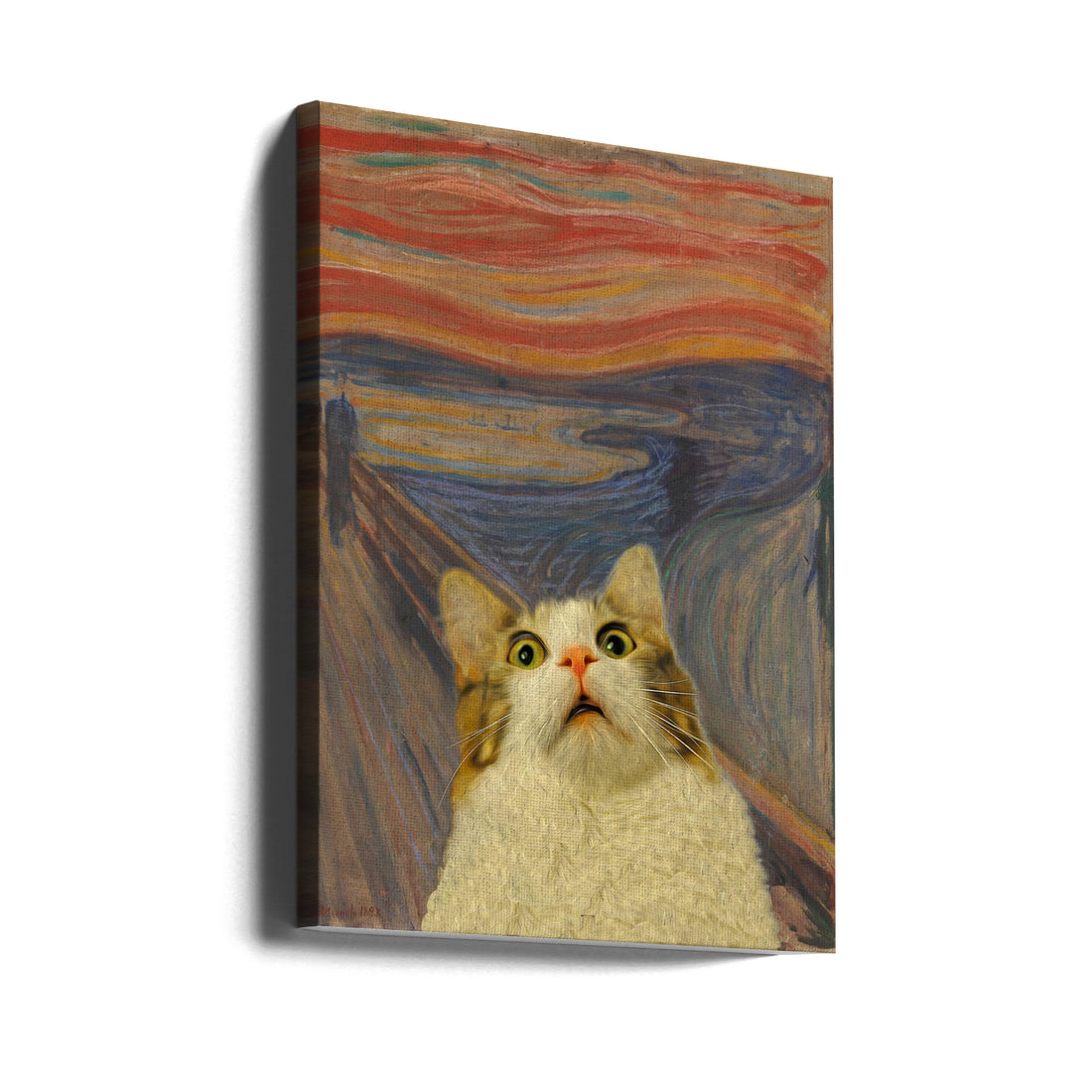 The Meow by Artelele | Funny Cat Painting, Large Canvas Wall Art Print | Artsy Earth