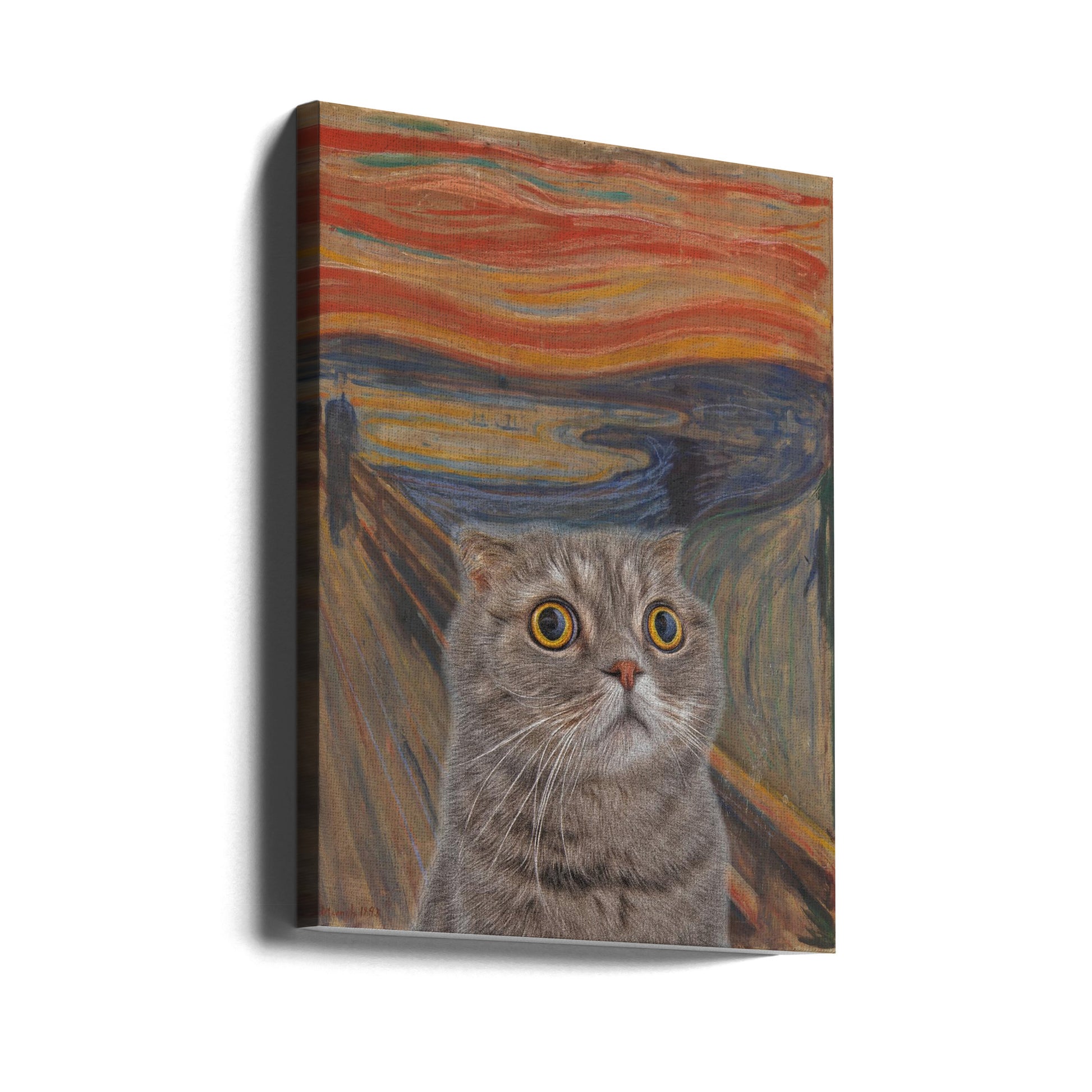 The Meow by Artelele | Famous Cat Meme, Large Canvas Wall Art Print | Artsy Earth