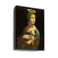 Lady with a halo by Artelele | Classical Painted Portrait, Large Canvas Wall Art Print | Artsy Earth