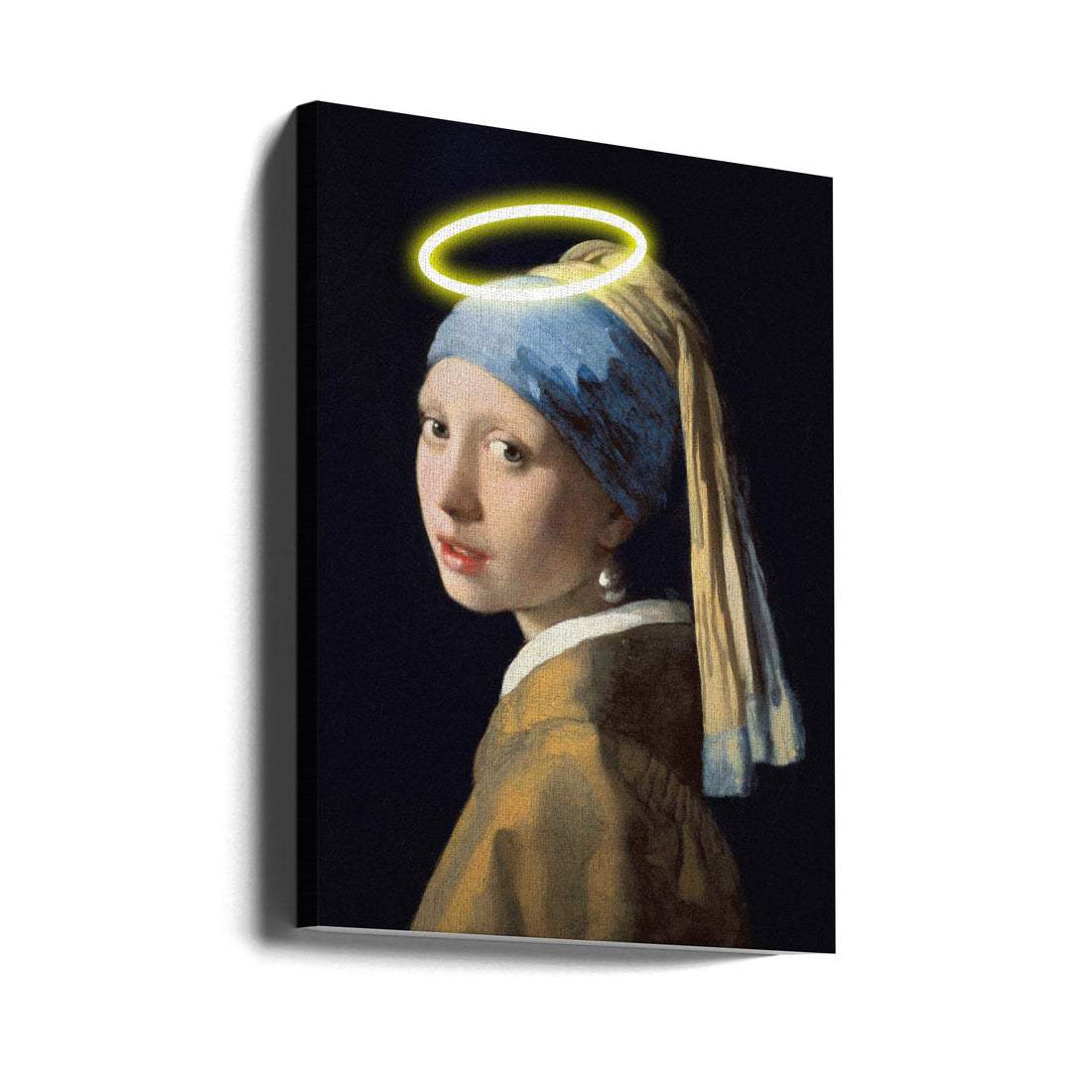 Girl With A Halo by Artelele | Classical Portrait Painting, Large Canvas Wall Art Print | Artsy Earth