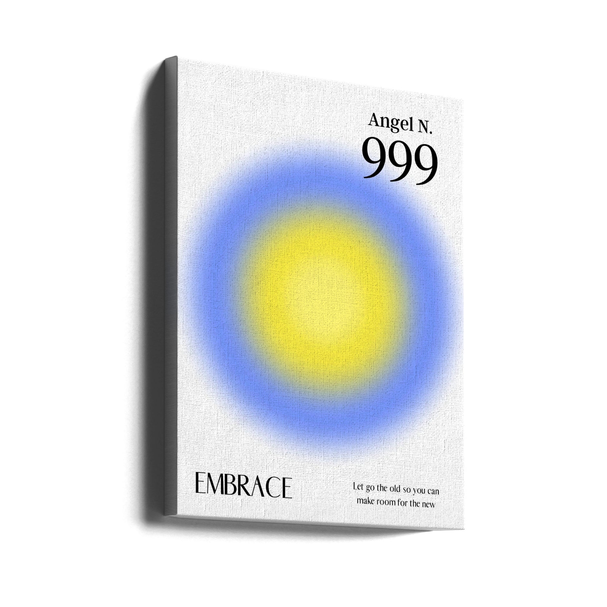 Angel Number 999 by Amélie | Positive Energy Manifestation, Large Canvas Wall Art Print | Artsy Earth