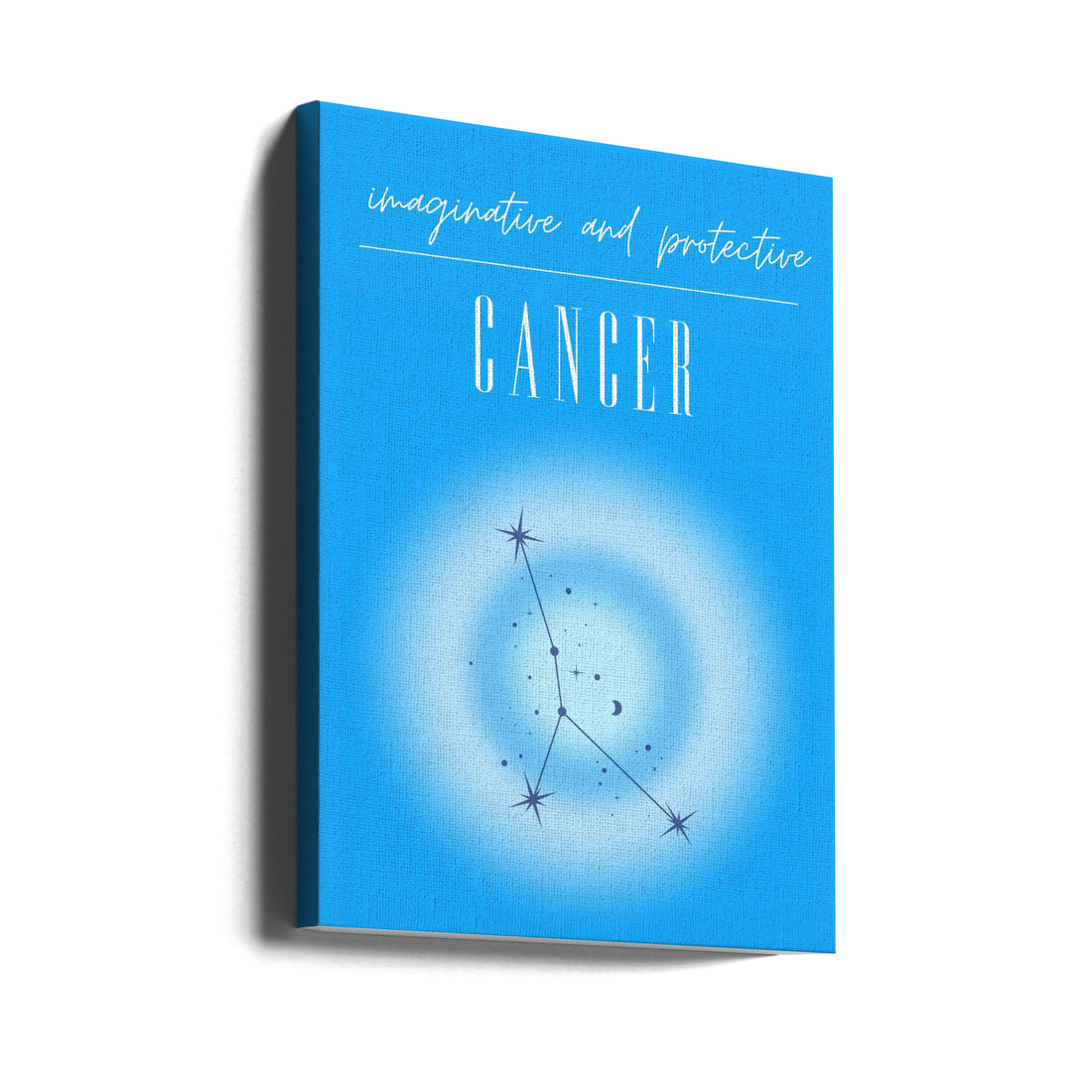 Cancer Zodiac Print Art by Amélie | Spiritual Zodiac Poster, Large Canvas Wall Art Print | Artsy Earth