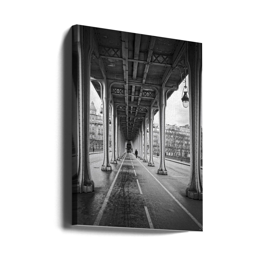 Bir Hakeim Bridge by Isabelle Dupont | Architectural Perspective Bridge, Large Canvas Wall Art Print | Artsy Earth