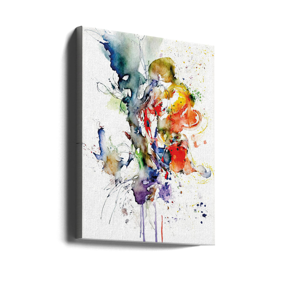 Abstract Shapes Art by Mauro | Digital Watercolor Abstract, Large Canvas Wall Art Print | Artsy Earth