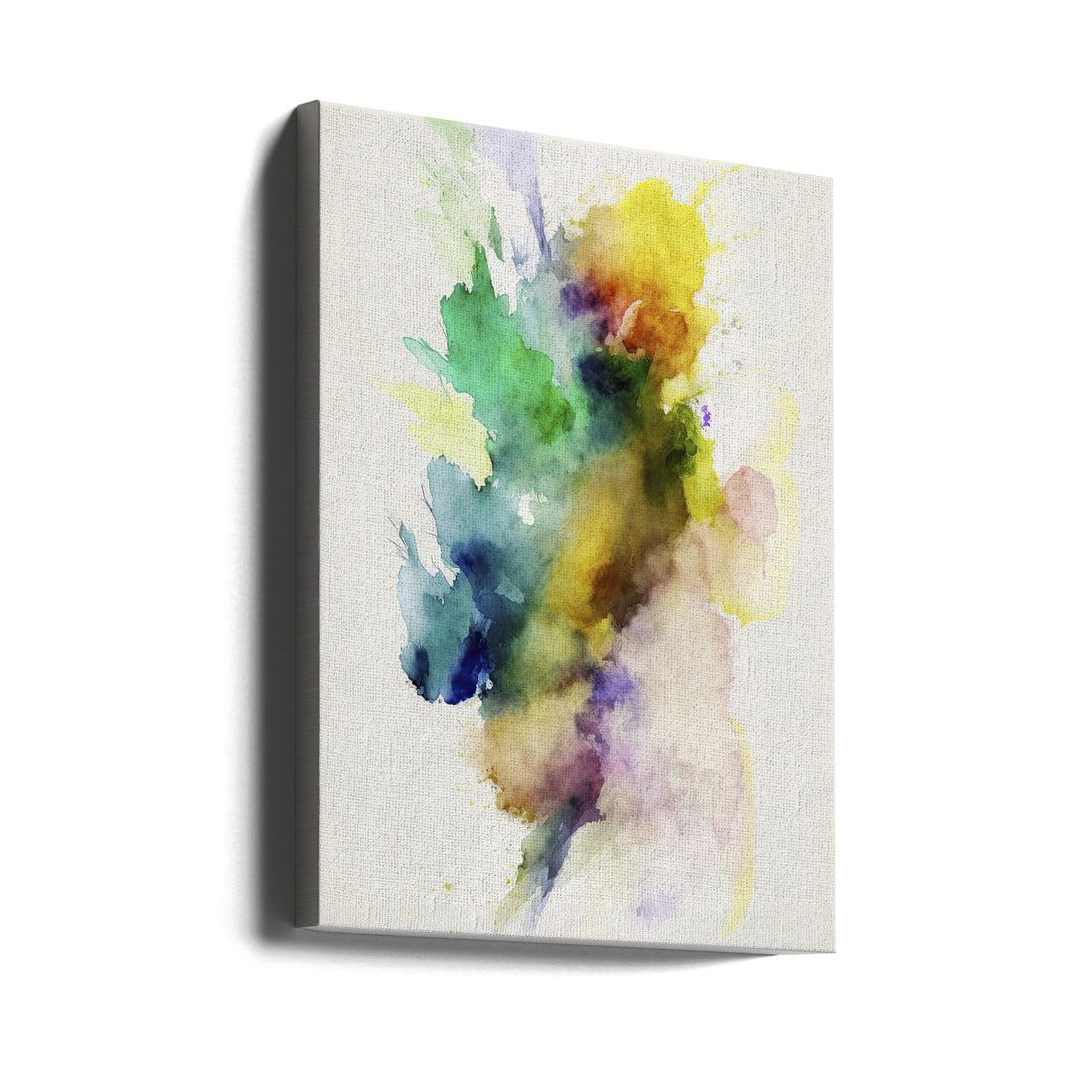 Smoke Drifts by Mauro | Watercolor Splash Abstract, Large Canvas Wall Art Print | Artsy Earth