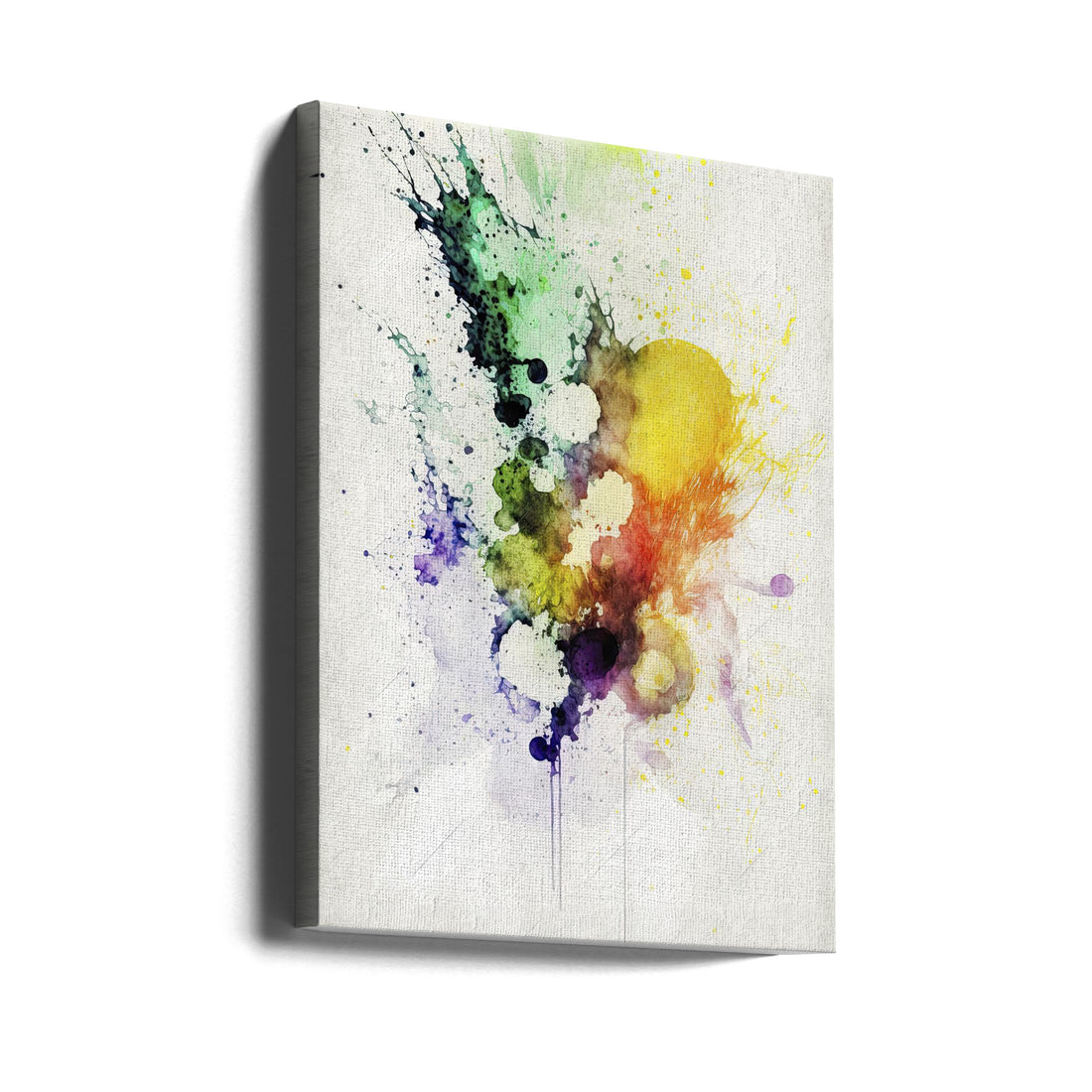 Fluid Dreams by Mauro | Colorful Watercolor Splash, Large Canvas Wall Art Print | Artsy Earth