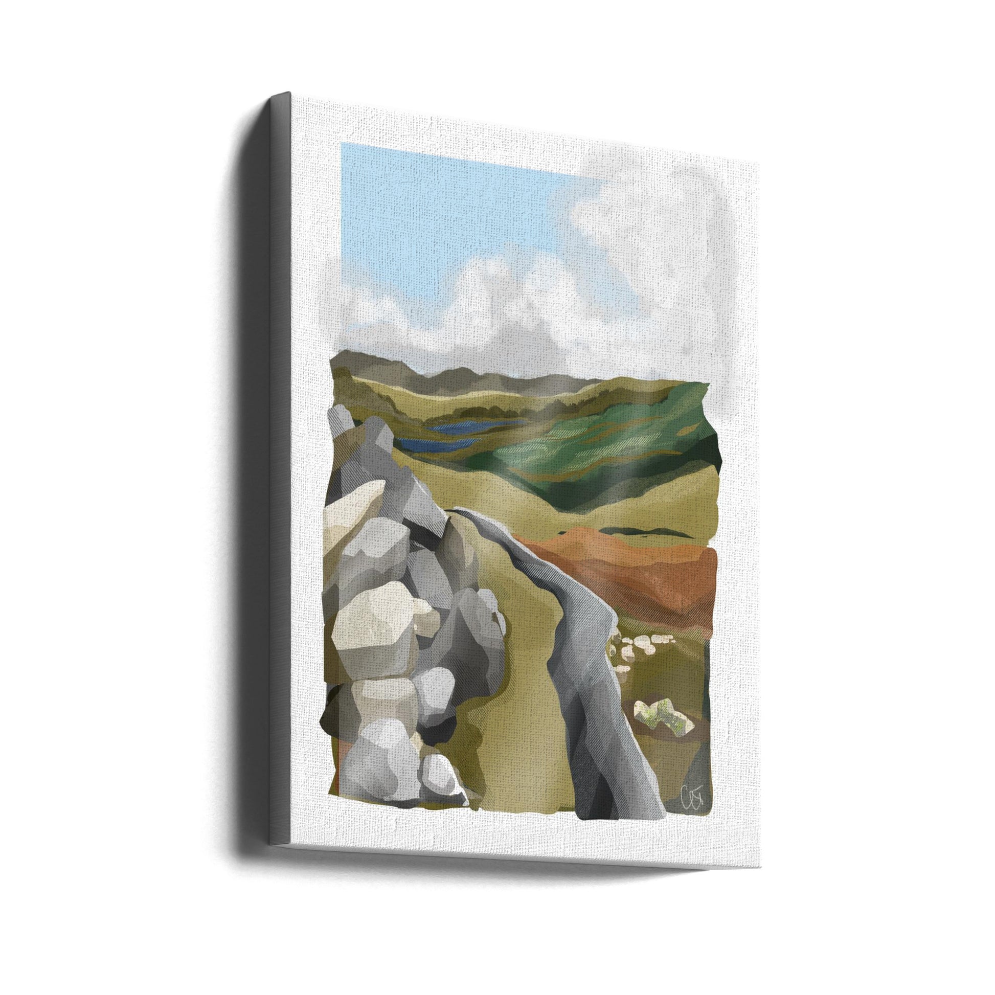 Diamond Hill Ireland by Charlotte Trudgett | Irish Mountain Landscape, Large Canvas Wall Art Print | Artsy Earth