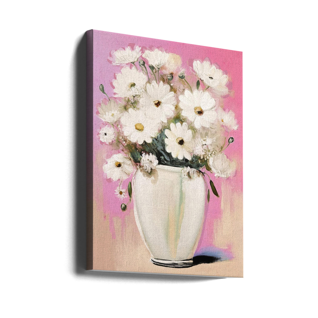 Margarite Flowers by Treechild | Botanical Floral Painting, Large Canvas Wall Art Print | Artsy Earth