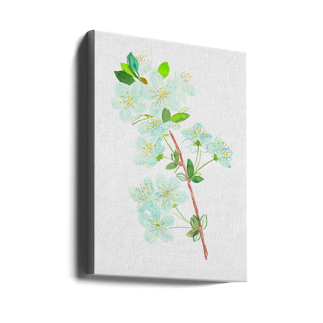 Wild Cherry Botanical by Kata Botanical | Watercolor Floral Painting, Large Canvas Wall Art Print | Artsy Earth