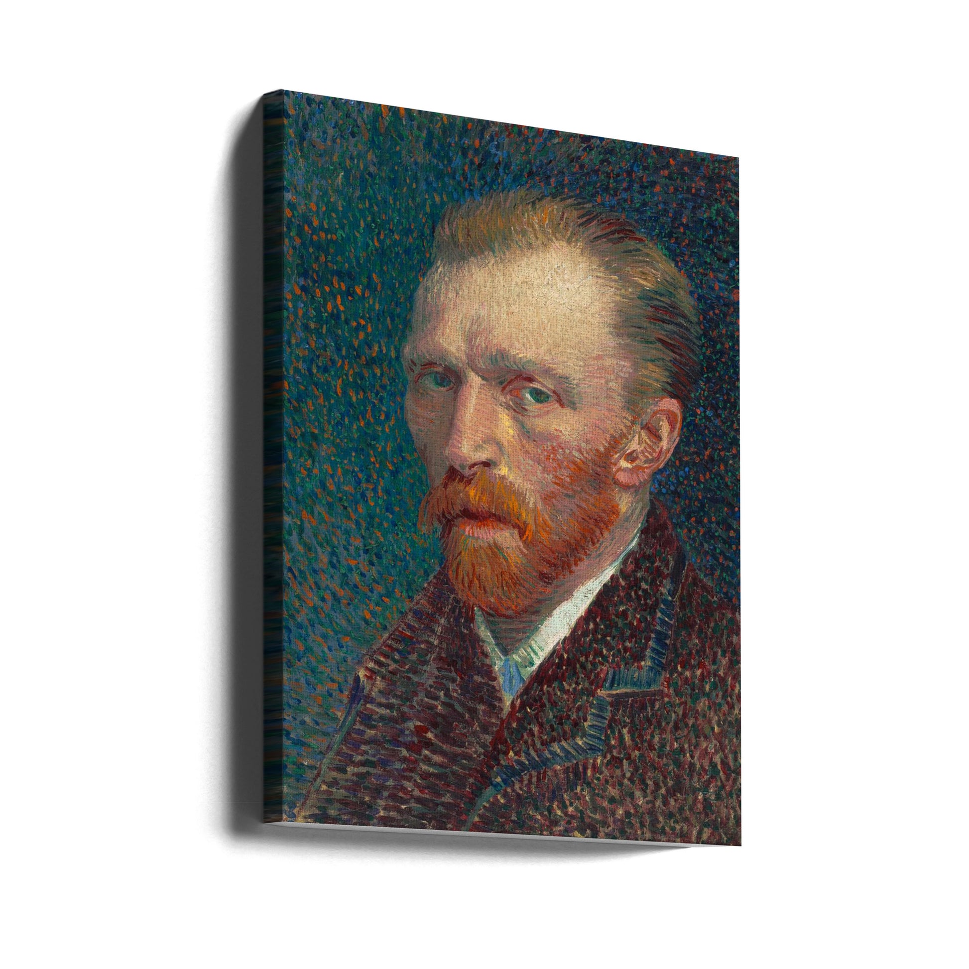 Self-Portrait by Vincent Van Gogh | Vincent Van Gogh Portrait, Large Canvas Wall Art Print | Artsy Earth