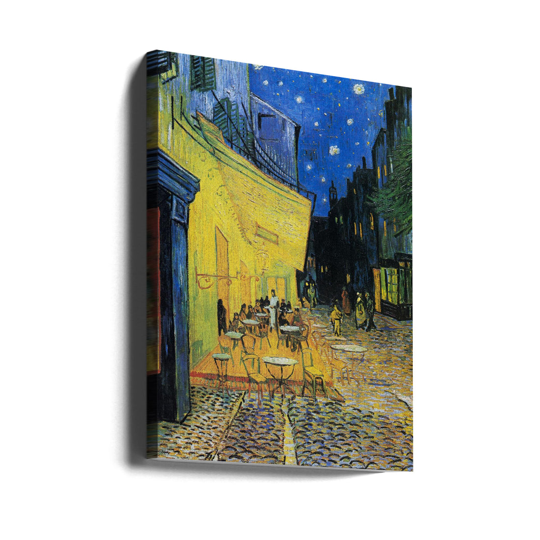 Cafe Terrace At Night by Vincent Van Gogh | Van Gogh Oil Painting, Large Canvas Wall Art Print | Artsy Earth