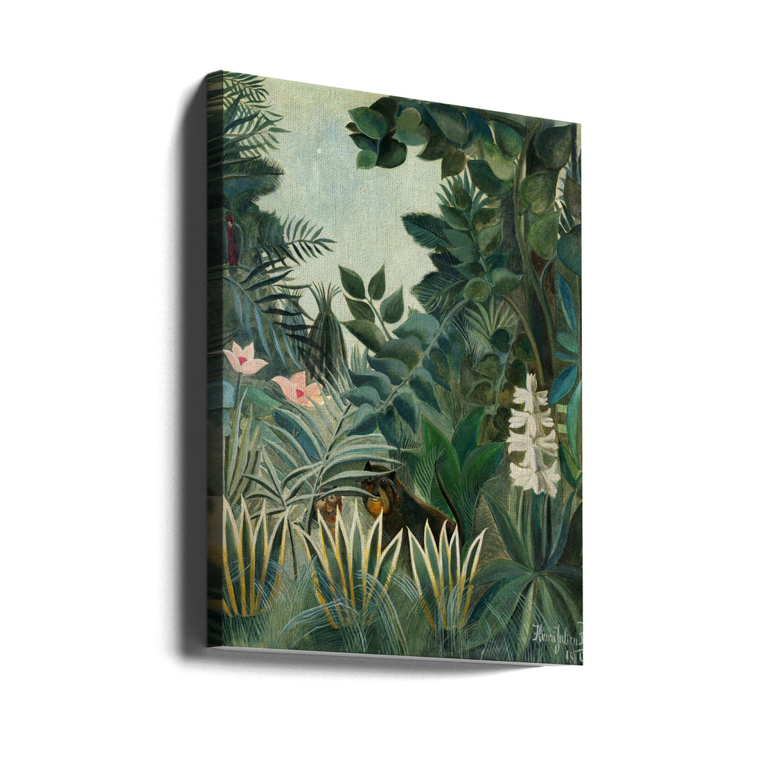 The Equatorial Jungle by Henri Rousseau | Tropical Forest Painting, Large Canvas Wall Art Print | Artsy Earth