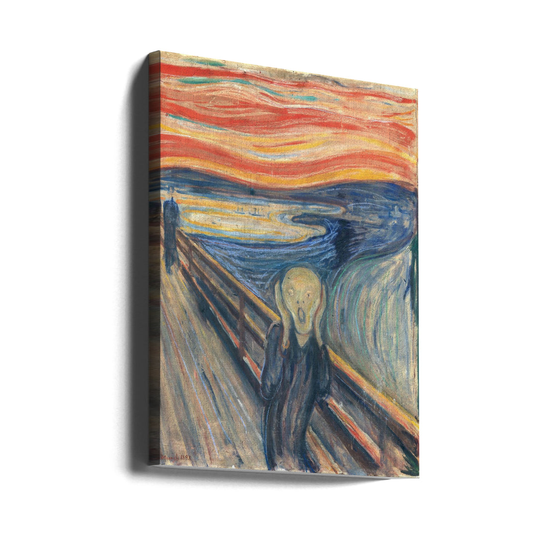 The Scream by Edvard Munch | Oil Paint Masterpiece, Large Canvas Wall Art Print | Artsy Earth