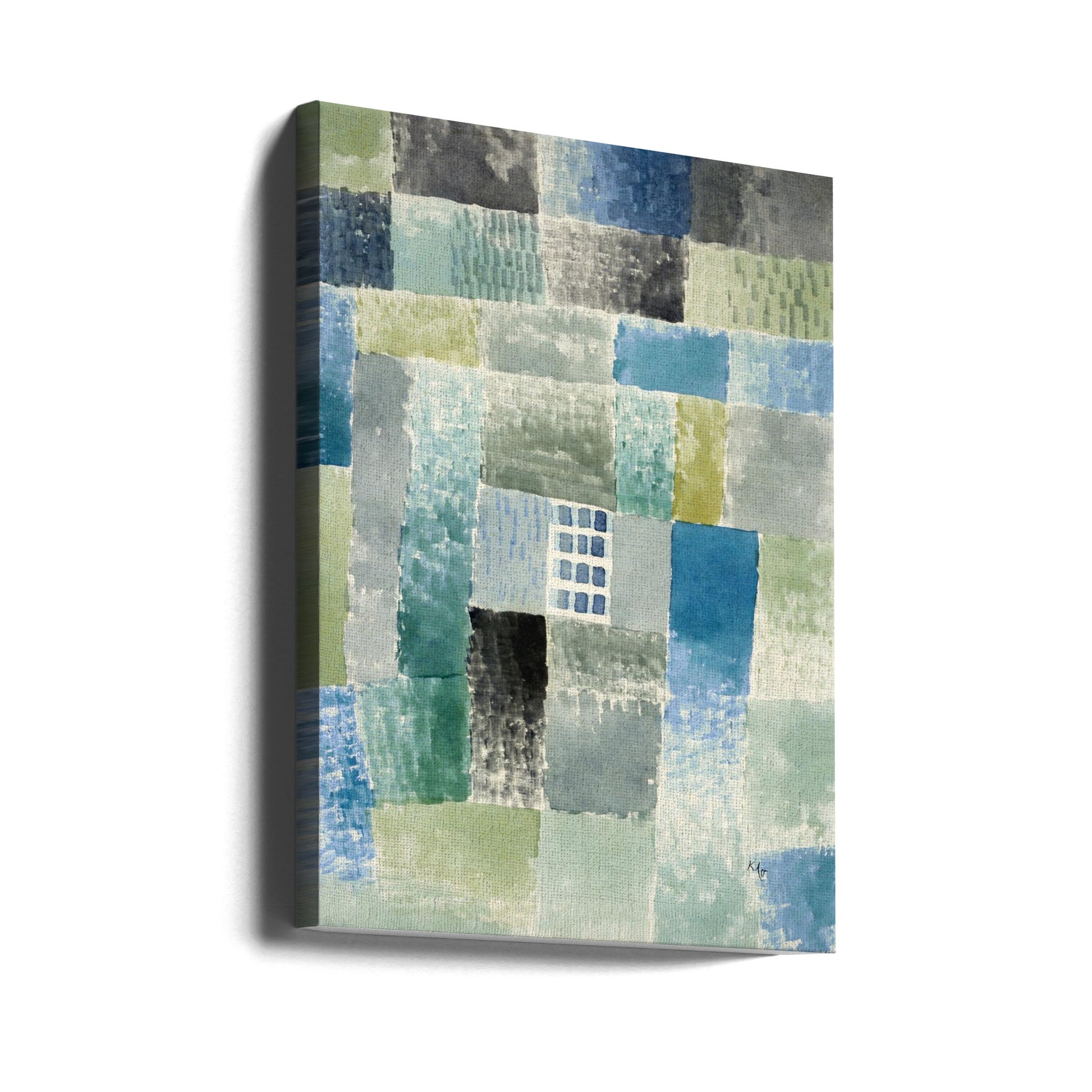 First House in a Settlement by Paul Klee | Abstract Watercolor House, Large Canvas Wall Art Print | Artsy Earth