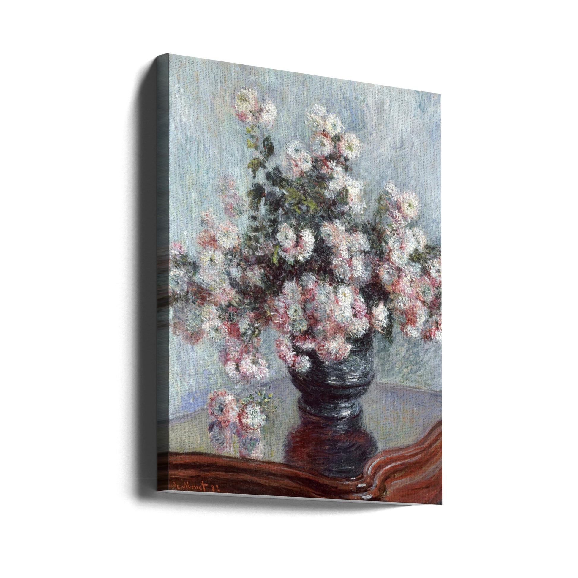 Chrysanthemums by Claude Monet | Floral Still Life Painting, Large Canvas Wall Art Print | Artsy Earth