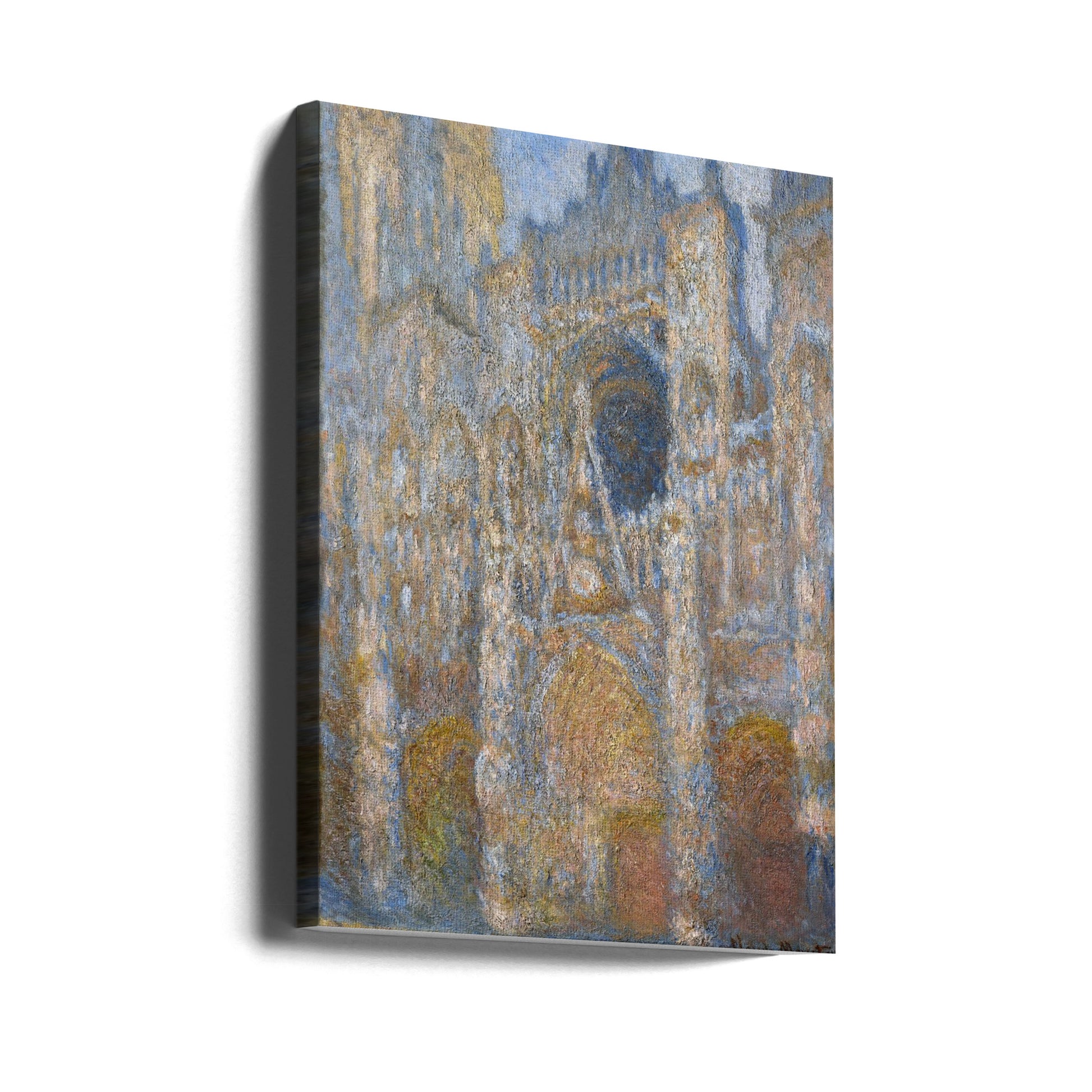 Rouen Cathedral Sunlight by Claude Monet | Monet Master Painting, Large Canvas Wall Art Print | Artsy Earth