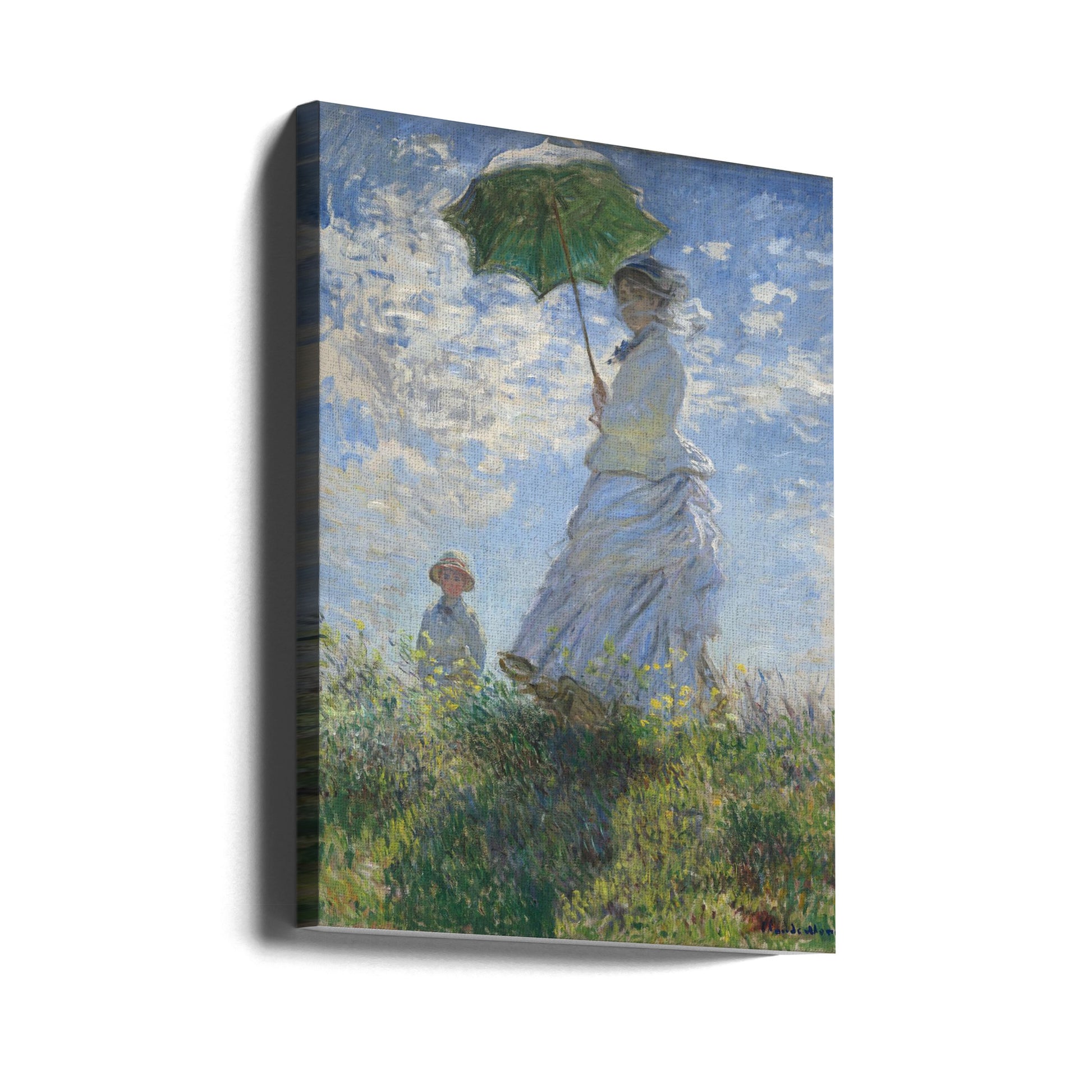 Woman With Parasol by Claud Monet | Monet Oil Painting, Large Canvas Wall Art Print | Artsy Earth